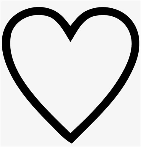 black love heart outline  png  pngkit