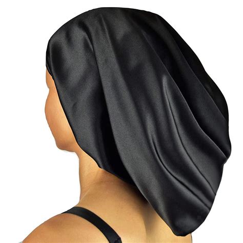 Silk Satin Bonnet Night Sleep Hair Hat For Women Dreadlocks Braids Long