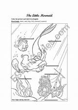 Mermaid Label Little Color Preview sketch template