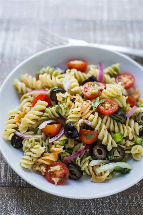 quick easy pasta salad food  feeling