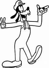 Goofy Coloring Pages Face Drawing Disney Printable Print Color Getcolorings Clipartmag Getdrawings sketch template