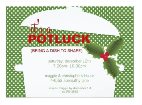 potluck party invitations psd ai