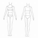 Template Fashion Model Drawing Sketch Dress Templates Body Female Outline Costume Figure Blank Form Illustration Sketches Male Woman Drawings Clothes sketch template