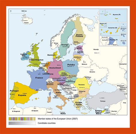 map  member states   european union  maps  europe