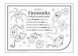 Night Bonfire Fireworks Fawkes Guy Firework Colour Poems Board Fun Counting Kids Colouring Colors Choose Children sketch template