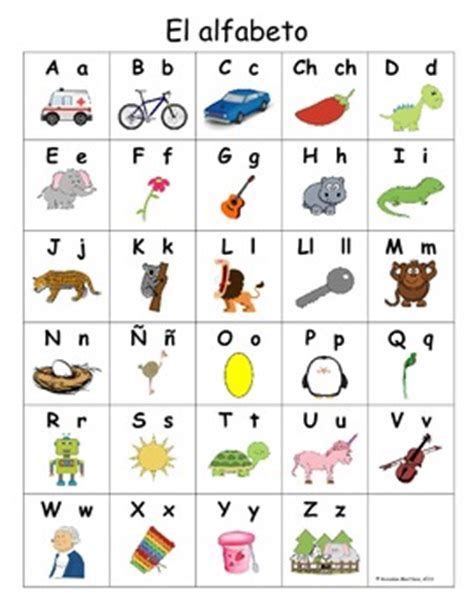 spanish alphabet  pictures  animals  letters   front