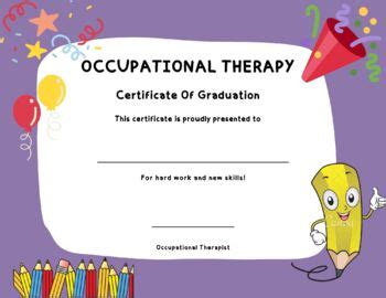 occupational therapy graduation certificate  michelle hiatt tpt