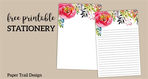 stationery paper printable
