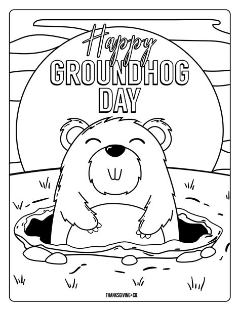 groundhog printable