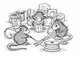 Mouse House Coloring Pages Stamps Book Christmas Google Mice Sheets Template Cute Nice Colouring Nl Discover sketch template