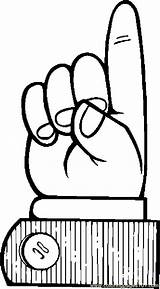 Finger Pointing Coloring Pages Printable Hands Feet Body Color Peoples sketch template
