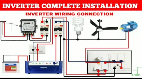 inverter wiring diagram solar inverter    ton air conditioner homemade circuit projects