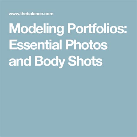 Modeling Portfolios Essential Photos And Body Shots Model Portfolio