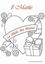 Colorat Martie Desene Ziua Pentru Mamei Planse Imagini Copii Felicitări Cea sketch template