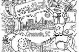 Coloring Greenville sketch template