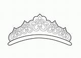Crown Coloring Pages Kids Prince Royal Great Useful Intended Proper Clip sketch template