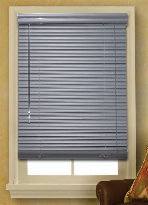 window blinds mini blinds  gray vinyl blind  length