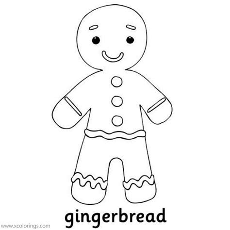 gingerbread man coloring pages  toddlers xcoloringscom