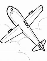 Coloring Pages Plane Jet Airplane Outline Printable Aeroplane Air Kids Drawing Adults Color Transportation Aircraft Jumbo Vintage Concorde Clipart Transport sketch template