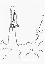 Shuttle Space Coloring Printable Launching Pages Canaveral Cape Comments sketch template