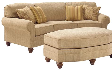 fairfield  curved arch sofa belfort furniture conversation sofa