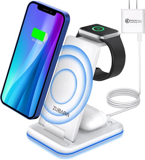 zubarr foldable wireless charger  multiple devices    wireless charging station