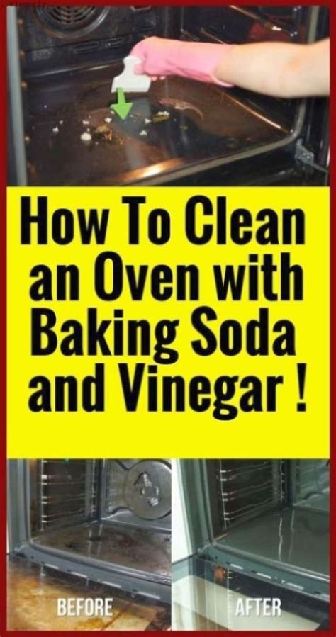 clean  oven  baking soda  vinegar   oven
