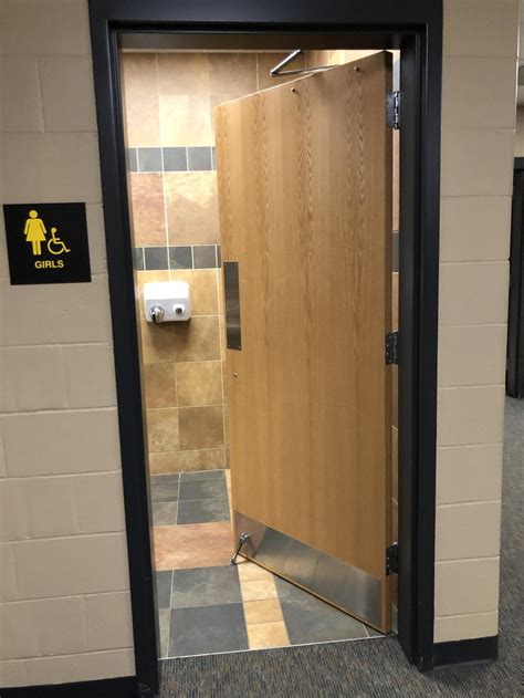 bathroom door stops aim  curb vandalism southeast polk publications