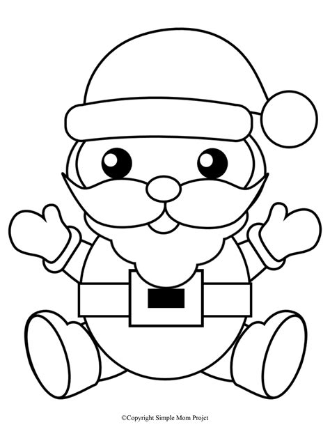 simple santa coloring page  fighting depression quotes