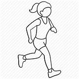Jogging Exercise Jog Drawing Running Run Icon Race Drawings Sprinting Sports Getdrawings sketch template