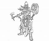 Skyrim Pages Elder Armor Scrolls Nord Coloring Template sketch template