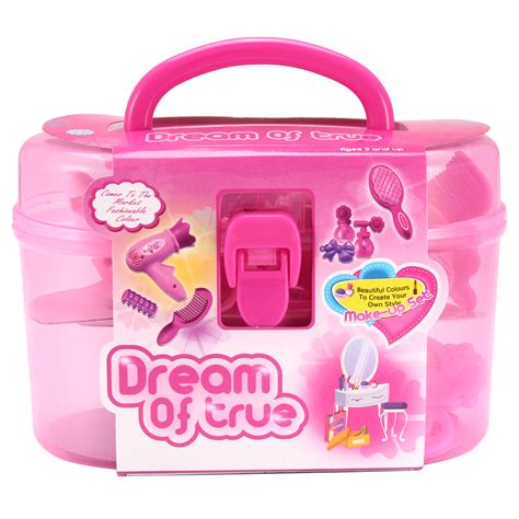 pink role pretend toy princess makeup hairdressing kit toy girls toy