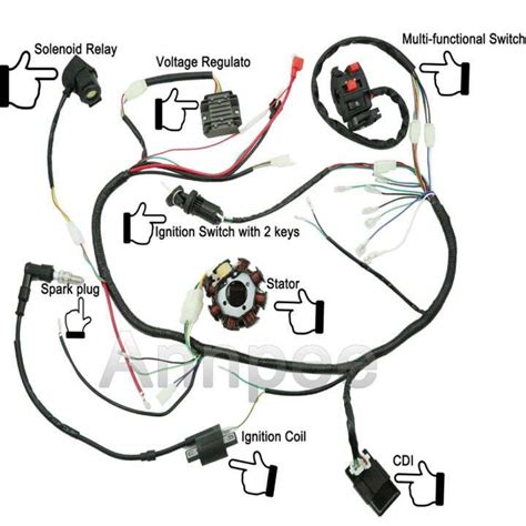 chinese cc pit bike wiring diagram