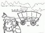 Wagon Coloring Covered Oregon Trail Train Pages Color Printable Comments Getdrawings Drawing Getcolorings sketch template