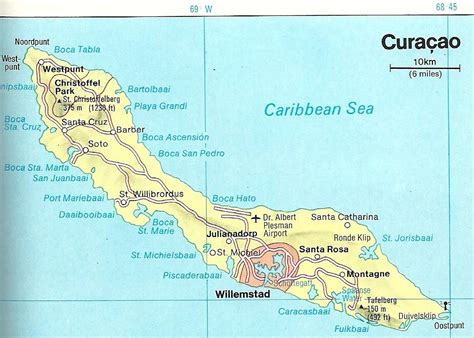 printable map  curacao