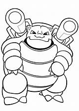 Blastoise Coloring Pages Colouring Mega Pokemon Cartoon sketch template