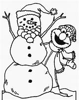 Coloring Pages Elmo Christmas Snowman Printable Color Winter Disney Blank Princess Celtics Boston Characters Shaymin Print Kindergarten Kids Valentine Cartoons sketch template