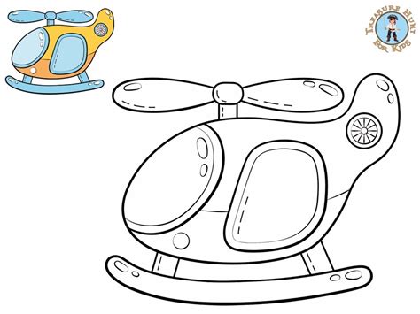 helicopter coloring page  printables treasure hunt  kids