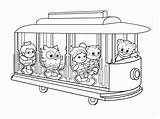 Coloring Daniel Tiger Pages Printable Neighborhood Trolley Kids Print Everfreecoloring Pbs Popular Teaser Site sketch template