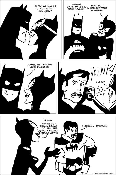 Comic Twart Batman Vs Catwoman
