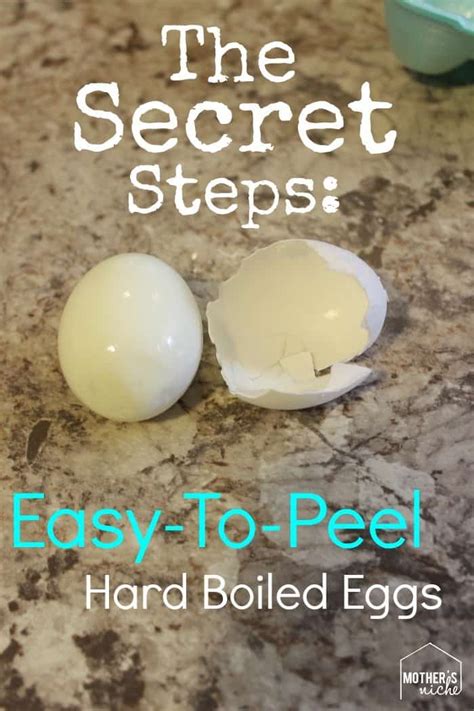 secret steps  easy  peel hard boiled eggs