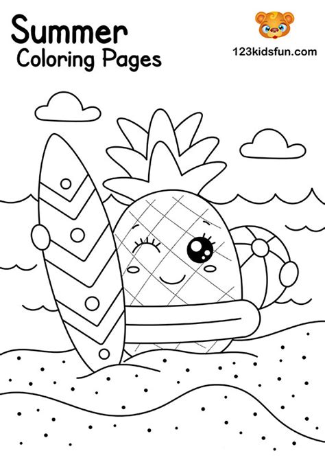 printable summer coloring pages  kids  kids fun apps