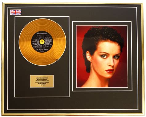 Sheena Easton Mini Metal Gold Disc And Photo Display Limited Edition Coa