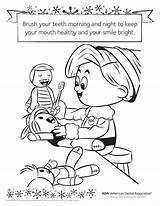 Coloring Hygiene Dental Pages Teeth Healthy Drawing Personal Health Body Brush Kids Printable Children Activities Sheets Christmas Color Worksheet Post sketch template