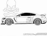 Mustang Shelby Coloring sketch template