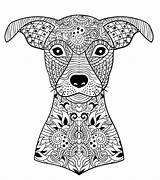 Dog Coloring Pages Adult Book Colouring Dogs Lover Colour Adults Lovers Men Gifts Sheets Books Zentangle Patterns Cute Mum Dad sketch template
