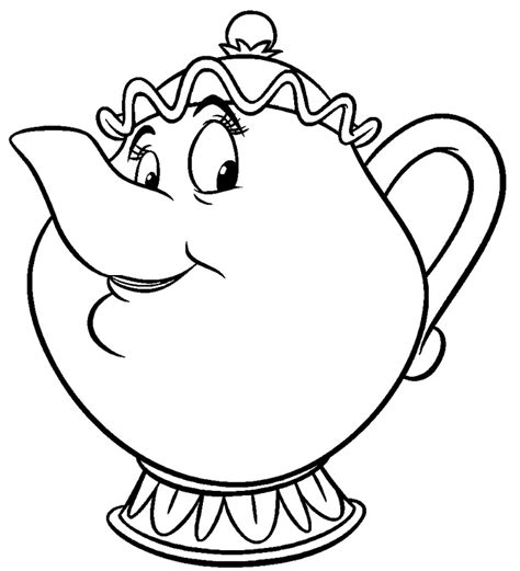 beauty   beast coloring pages
