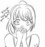 Yandere Coloring Pages Template sketch template