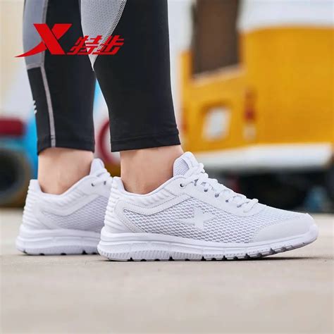 xtep womens shoes running shoes casual shoes authentic shoes white sports shoes
