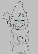 Ralsei Uwu sketch template